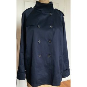 Women’s Uniqlo Navy Trench Coat Size L